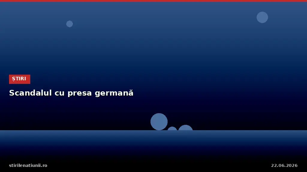 Media Scandal Rocks German Press