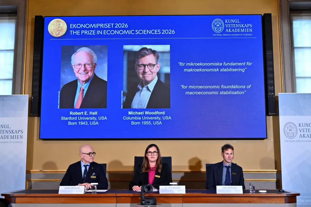 American economists Robert E. Hall and Michael Woodford receive Nobel Prize for work on economic shocks