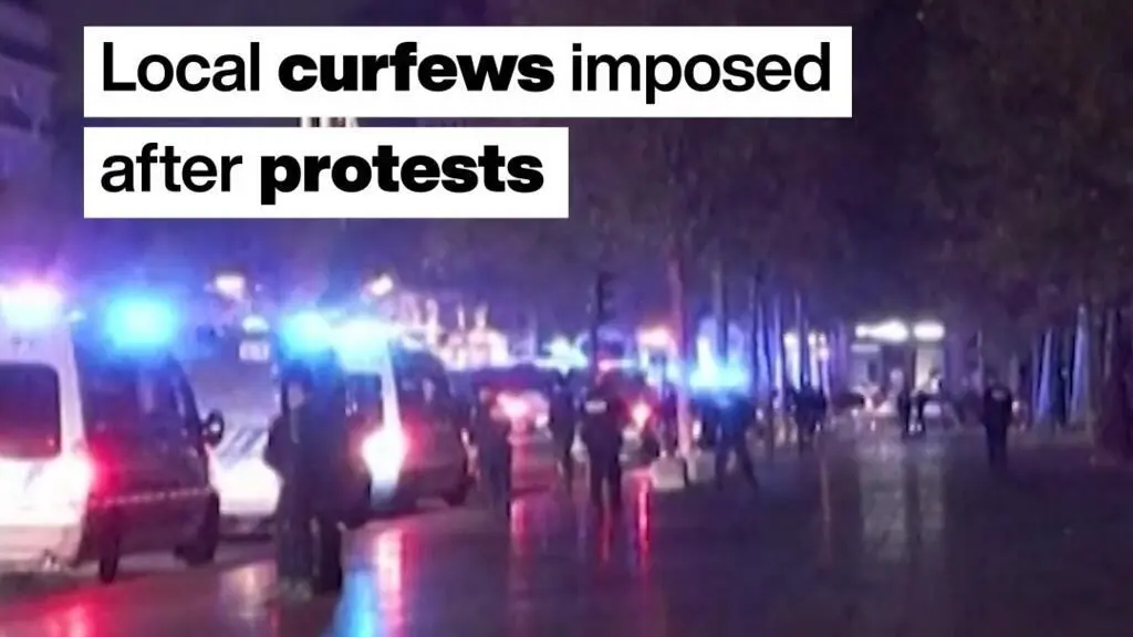 France Imposes Local Curfews in Several Cities Following Monday Protests